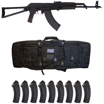 PSA AK-47 GF3 Forged Triangle Side Folding Plum Rifle w/ 10 Mags and PSA Bag - $849.99 + Free Shipping - $849.99