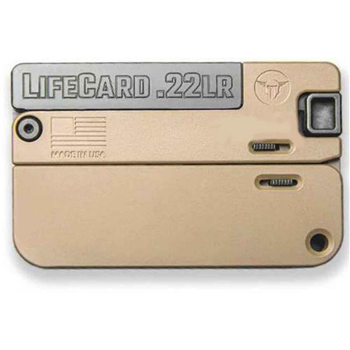 Trailblazer LifeCard 22 Long Rifle Flat Dark Earth Pistol 1 Round - $299.99 - $299.99