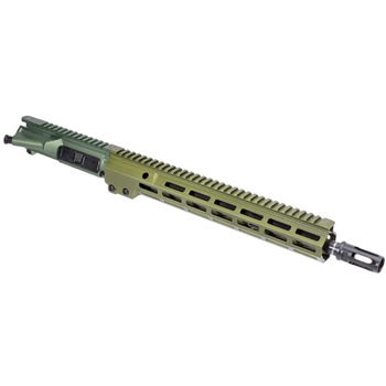 Geissele Automatics Blemula AR-15 Barreled Upper Receiver 5.56 NATO 40mm Green 14.5" Pin &amp; Weld Closed-Tine - $899.99 - $899.99