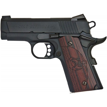 COLT 1911 Defender 45 ACP 3" Blued 7+1 G10 Cherry NS - $923.99 (Free S/H on Firearms) - $923.99