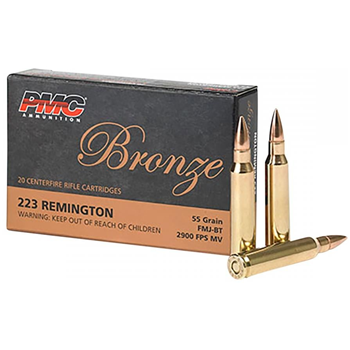 PMC Bronze 223 Rem 55gr FMJ 1000 Rnds - $404.99 w/code "WLS10" - $404.99