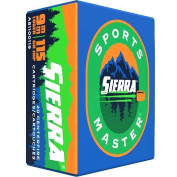 Sierra Sports Master 9mm Ammo 115 Grain JHP 200rds - $79.9 ($29.90 after $50 MIR) - $29.90
