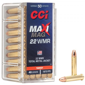 CCI Maxi Mag .22 WMR 40gr TMJ 50 Rounds - $13.49 - $13.49