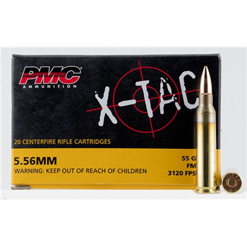 PMC X-TAC 5.56 NATO 55-Gr. FMJ-BT 20 Rnds - $9.99 - $9.99