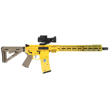 PSA Custom Billet 5.56 NATO 16" Nitride 15" M-Lok Rifle w/ 3.5lb Flat FCG, Strikefire II Banana Billet - $1399.99 - $1,399.99