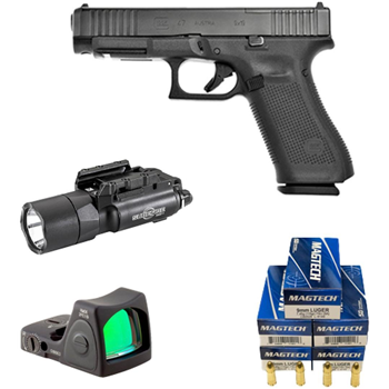 Bundle - GLOCK 47, Trijicon RMR Type2, Surefire X300, and 250rounds of Magtech FMJ - $1410.99 - $1,410.99