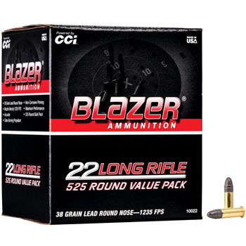 Blazer Ammunition, Blazer, 22LR, 38 Grain, Lead Round Nose, 525 Round Box - $33.54 - $33.54