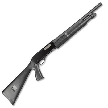 Stevens 320 Pump Action 12 Ga 18.5" 5 Rds 3" Chamber Pistol Grip Stock Black Finish - $143.99 - $143.99