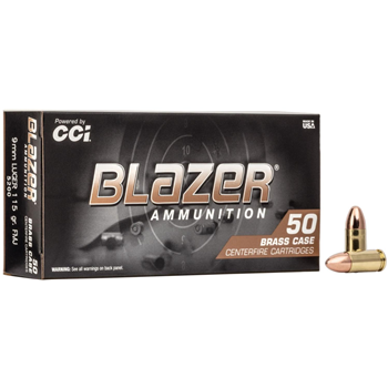 CCI Blazer Brass 9mm 115gr FMJ 50 Rnds - $13.49 - $13.49