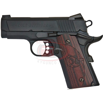 COLT 1911 Defender 9mm 3" Blued 8+1 G10 Black Cherry - $923.99 (Free S/H on Firearms) - $923.99