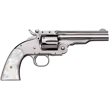 UBERTI 1875 Top Break No.3 45 LC 7" 6rd Single Action Revolver - Stainless / White Pearl Grips - $1532.99 (Free S/H on Firearms) - $1,532.99