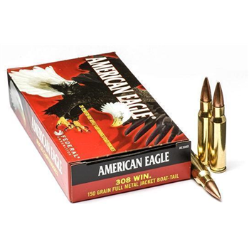 FEDERAL AMMO 308 Win 150Gr Full Metal Jacket Boat-Tail 20rd - $15.99 - $15.99