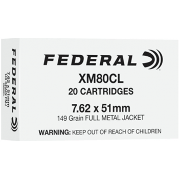 Federal 7.62x51mm NATO 149gr FMJ Ammo 20-Round Box - $17.99 - $17.99
