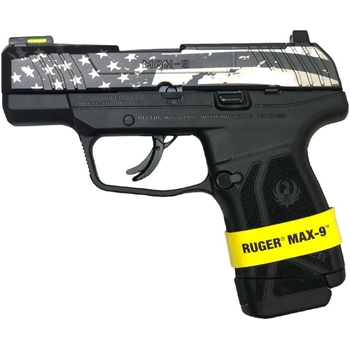 Ruger Max-9 9mm 3.2" Barrel 12-Rounds American Flag Slide - $388.99 (Grab A Quote) ($7.99 S/H on Firearms) - $388.99