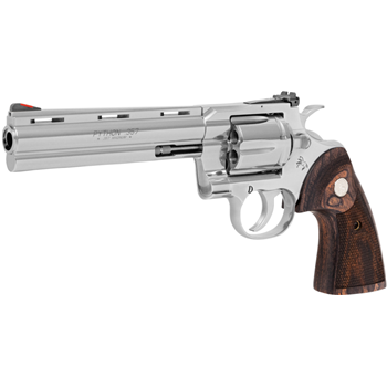 Colt Mfg Python 357 Mag 6rd 6" Stainless Steel Walnut Target Grip - $1398.99 - $1,398.99