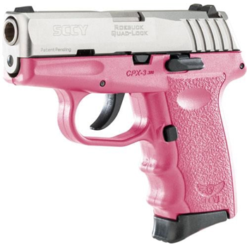 SCCY INDUSTRIES CPX-3 380 ACP 3.1" 10rd DAO Pistol - Stainless / Pink - $168.99 (Free S/H on Firearms) - $168.99