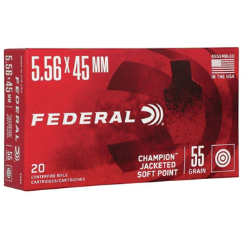 Federal American Eagle 5.56x45mm Ammo 55 Grain JSP 20rds - $9.99 - $9.99