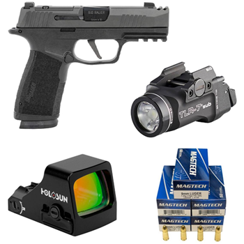 Bundle - Sig P365, Streamlight TLR-7, Holosun 407K-X2, and 250 Rounds of Magtech 115gr FMJ - $1134.41 - $1,134.41