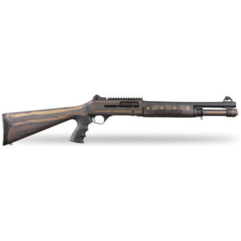 Panzer M4 12 Ga Shotgun 18.5" Semi-Auto - Blk/Bronze w/ US Flag Cerakote - PAM4TSBBUSFC - $499.99 - $499.99