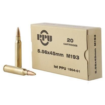 Prvi Partizan (PPU) 5.56x45mm 55 Grain FMJBT M193 1000 Rounds - $389 - $389.00