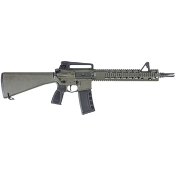 PSA "Sabre" Forged 13.7" Mid-Length 5.56 FSB with 13" Two-Piece Quad Rail and JMAC GFHC-E Pin//Weld A1 Stock and Carry Handle Rifle, Cerakote ODG - $1099.99 - $1,099.99