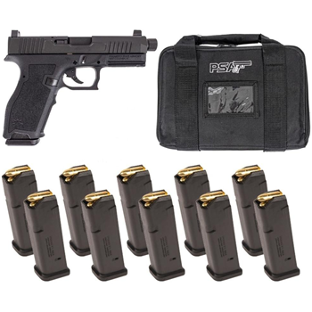 PSA Dagger Full Size-S , BLK/BLK DLC, RMR, Threaded Barrel, 1/3 Lower, Soft Case, With 10-17RD Mags - $399.99 + Free Shipping - $399.99
