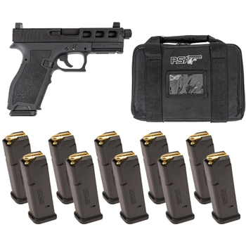 PSA Dagger Full Size-S SW3 RMR Cut Threaded Barrel Pistol W/ 10 -17rd Magazines, Black - $419.99 - $419.99