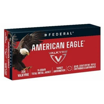 American Eagle .224 Valkyrie 75gr TMJ Ammunition, 20 Rounds - AE224VLK1 - $16.99 - $16.99