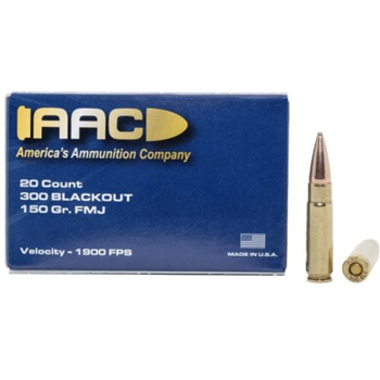AAC 300 Blackout 150 Gr FMJ 20Rnd - $11.99 - $11.99