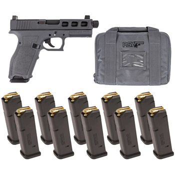 Full Size S- Pistol With SW3 RMR ECC SHDS &amp; Threaded Barrel With 10 -17rd Magazines, Gray - $419.99 + Free Shipping - $419.99