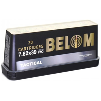 Belom 7.62x39mm 123gr FMJ Ammo 20-Round Box - $9.99 - $9.99