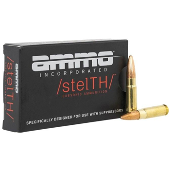 Ammo Inc stelTH 300 Blackout Ammo 220gr TMJ Subsonic 20rds - $14.99 - $14.99