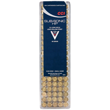 CCI 22 LR Subsonic HP 40Gr 1050 FPS 100rd - $9.99 - $9.99