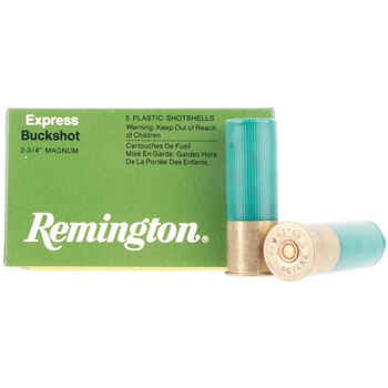 Remington Express Magnum Buck 00 Buckshot 2.75" 12 Gauge Ammunition - Box of 5 - $3.99 - $3.99